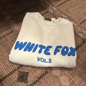 White Fox vol 3 blue and cream/yellow sweater